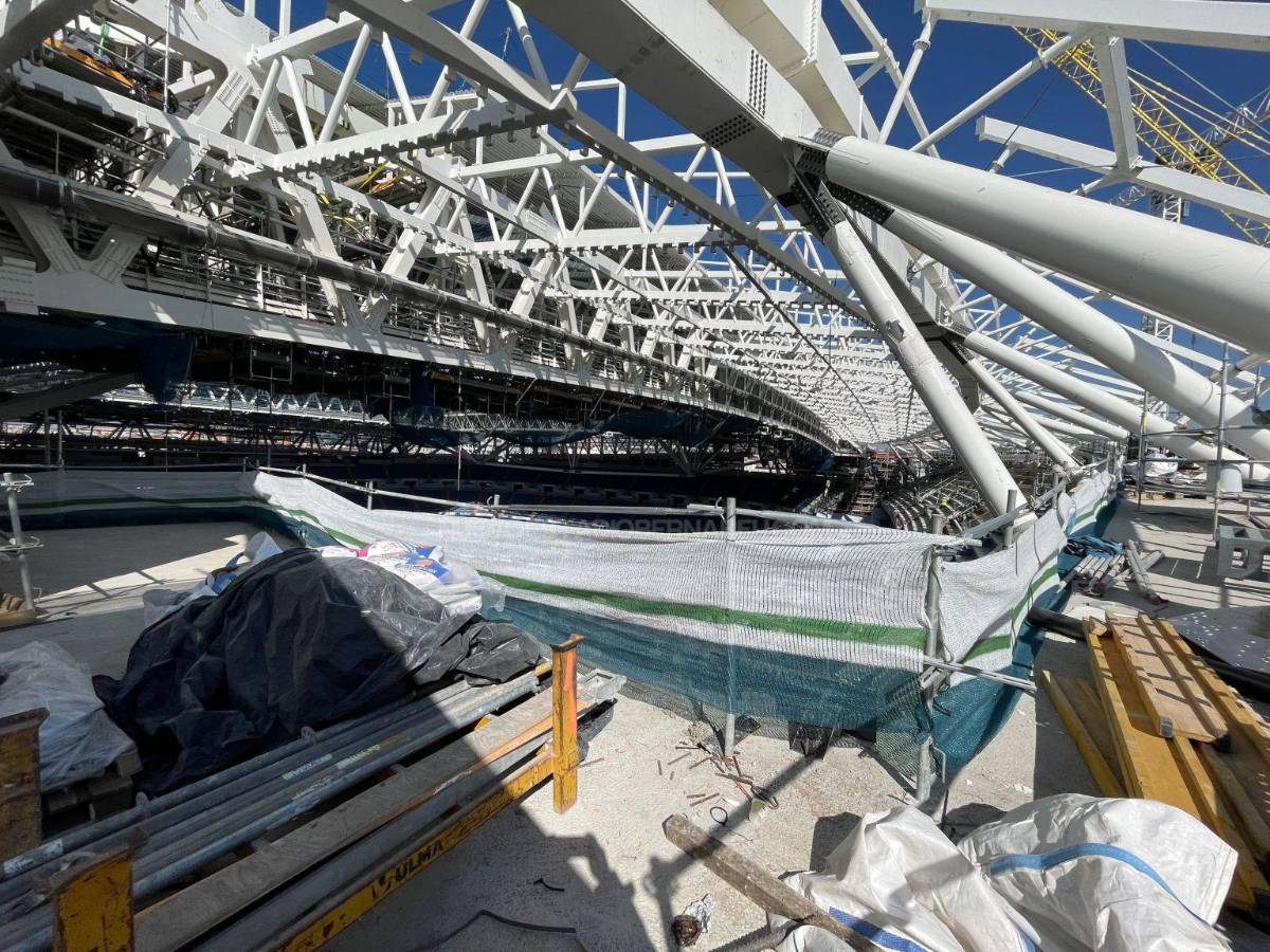 Sale a la luz cuando sería la inauguración del estadio Santiago Bernabéu: otro cambio de césped y nueva grada lateral