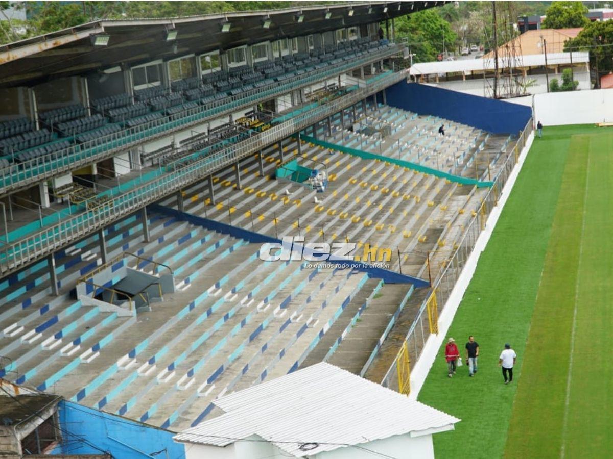 Ya hay fecha para jugar en la nueva grama del estadio Morazán: Así luce el recinto de San Pedro Sula