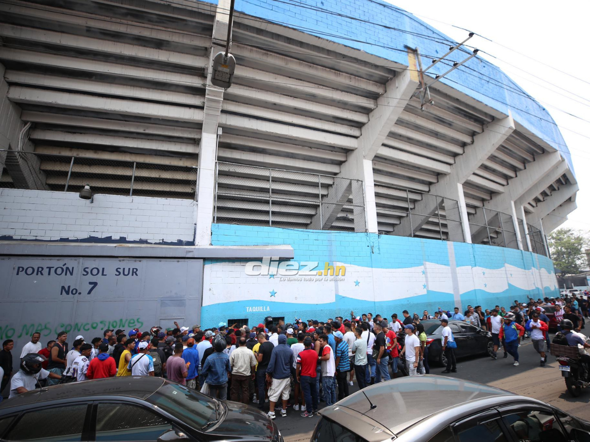 Olimpia-Olancho FC: caos, enormes filas, insultos y frustración en locura por boletos de la gran final del Clausura 2023