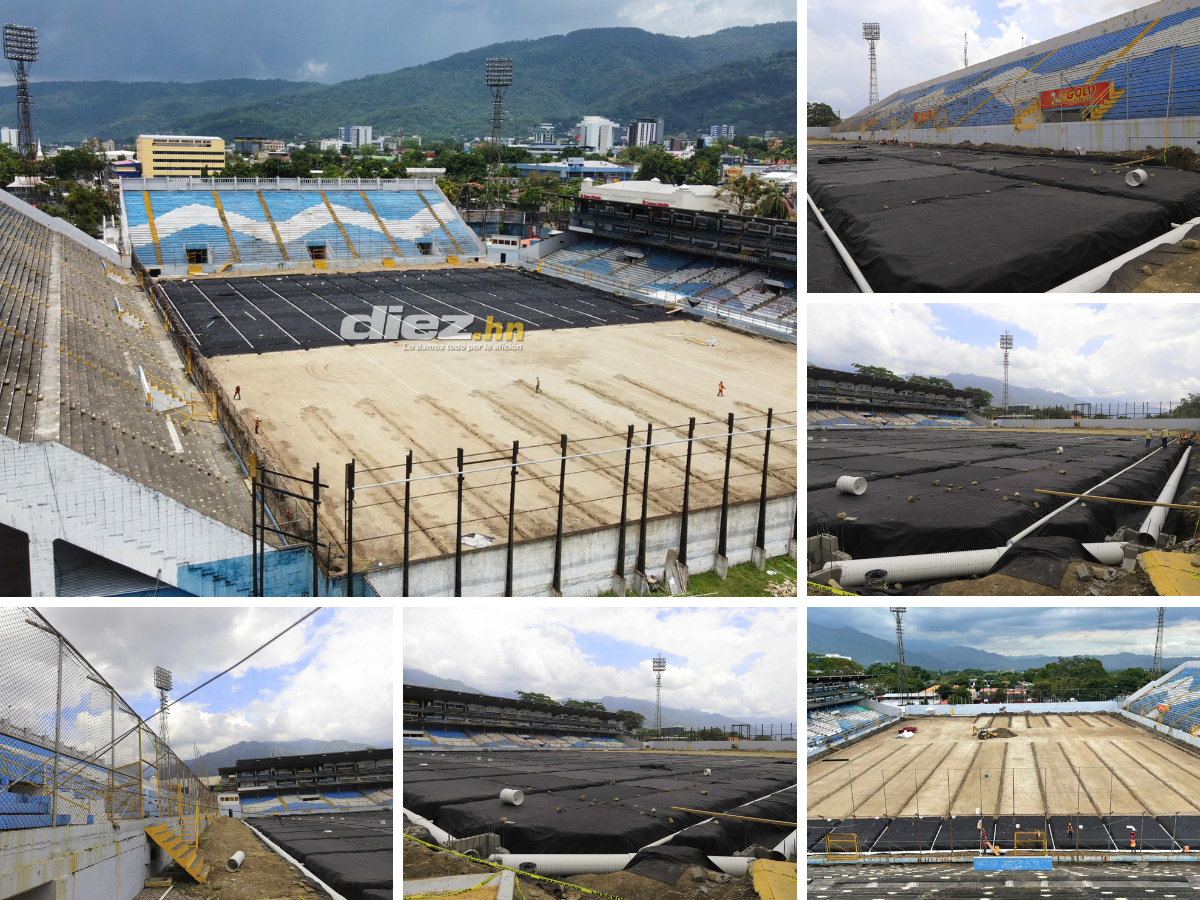 A un 70%: El Estadio Morazán, en recta final para estrenar grama parecida al Santiago Bernabéu, ¿cuándo inicia el cocido del engramillado?