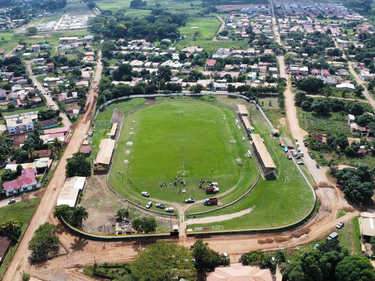 Estadio Rubén Guifarro de Catacamas inicia su transformación de cara al 2025; estos son los cambios que tendrá