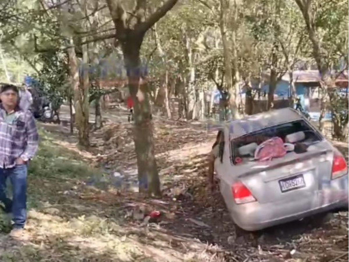 ¡El carro quedó destruido! Las fotos del mortal accidente donde falleció Lester Banegas, exjugador de Liga de Ascenso