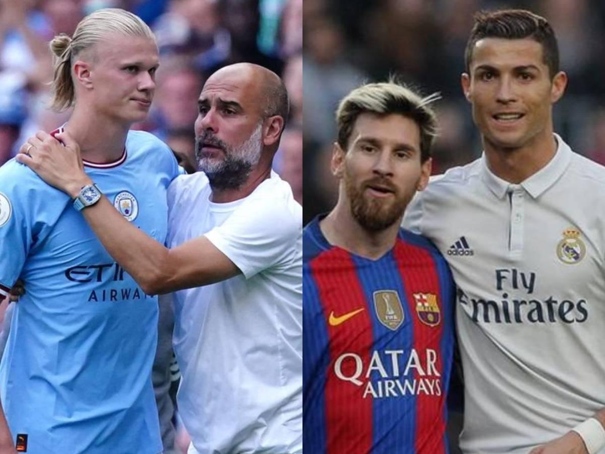 Haaland impacta al contradecir a Pep Guardiola tras compararlo con Messi y Cristiano Ronaldo: Nadie puede acercarse...