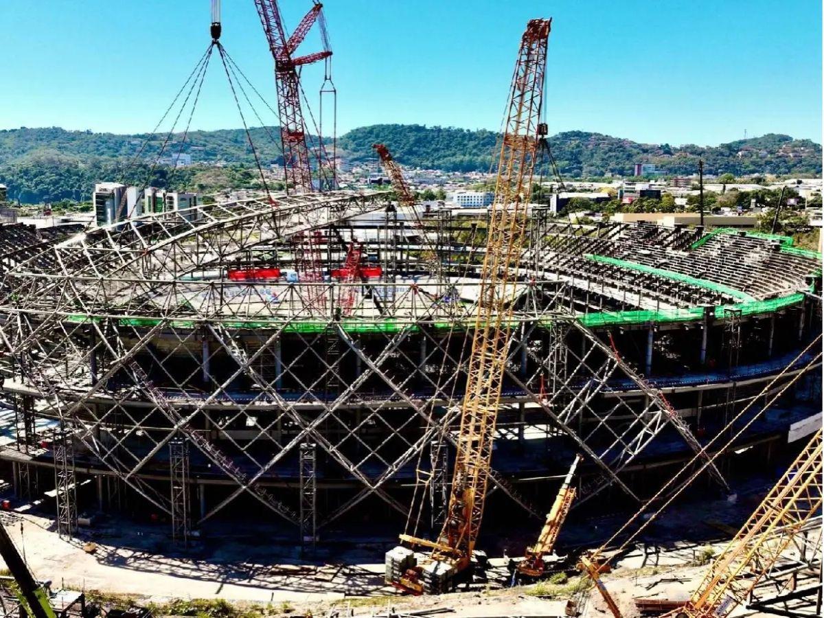 Zonas VIP, tecnología de primer nivel y áreas de lujo: Así avanza la construcción del estadio más moderno de Centroamérica