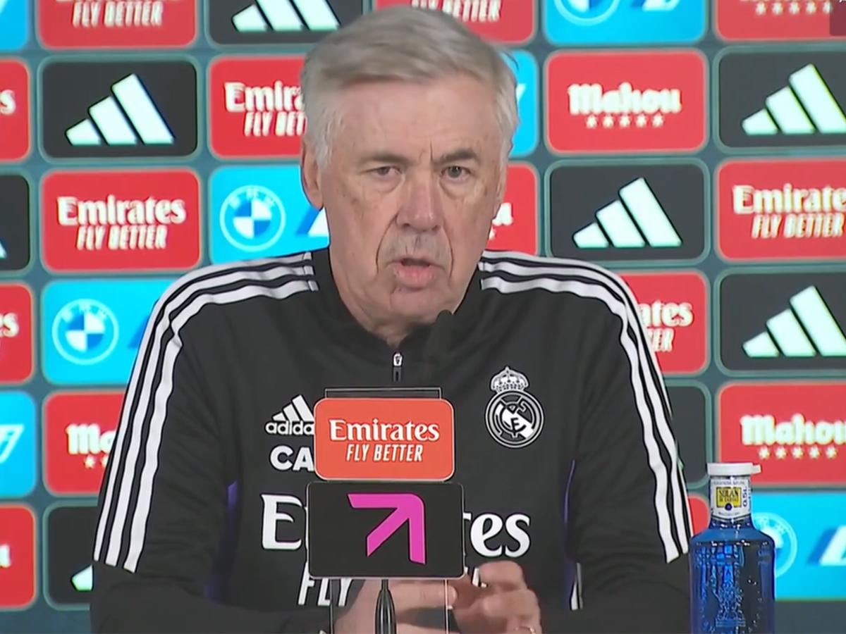 Ancelotti responde a las críticas por el estilo de juego del Real Madrid, habla de árbitros y corrupción y explica cómo está Vinicius