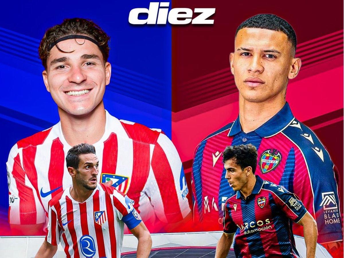 Kervin Arriaga y Levante contra el Atlético de Madrid: hora y dónde ver hoy el partido de la Liga Española