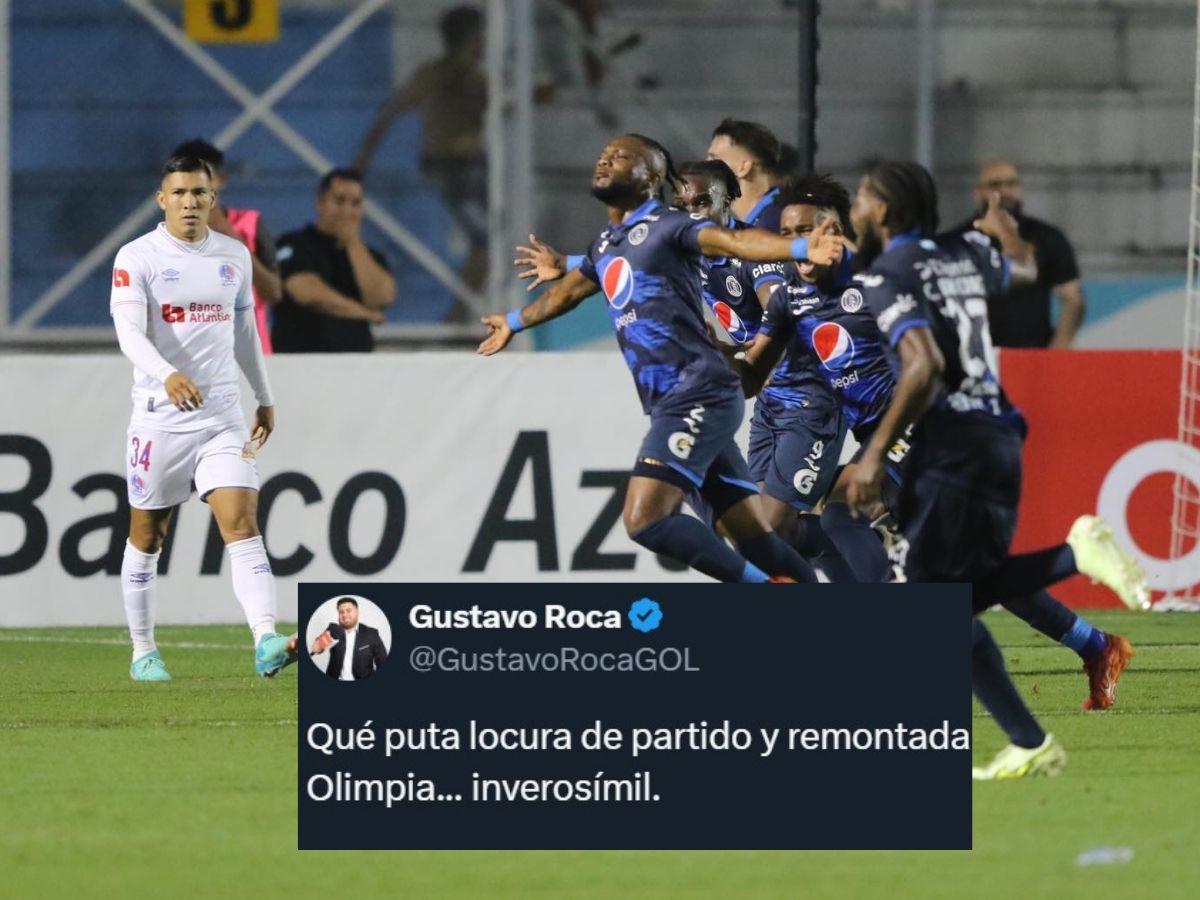 “Qué pu** locura de partido”: prensa deportiva tilda el 3-3 de Olimpia vs Motagua como “noche mágica”
