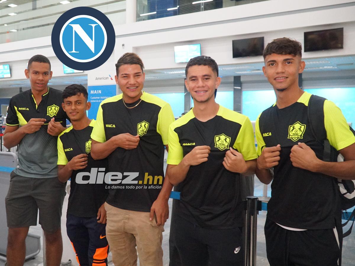 Olancho FC sorprende: Ángel Villatoro y cuatro futbolistas más viajan a una prueba al Nápoli de Italia