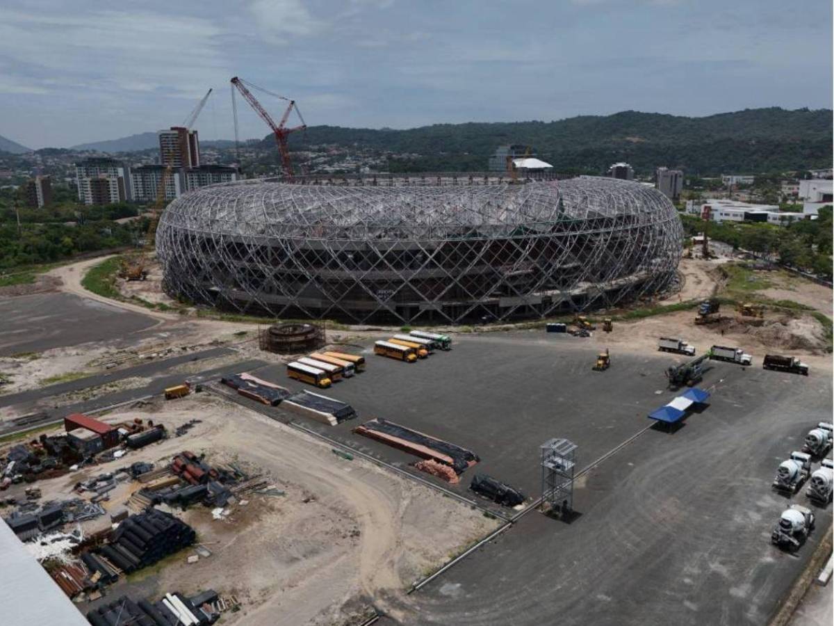 ¡En un 75%! El Salvador acelera la construcción del moderno Estadio Nacional