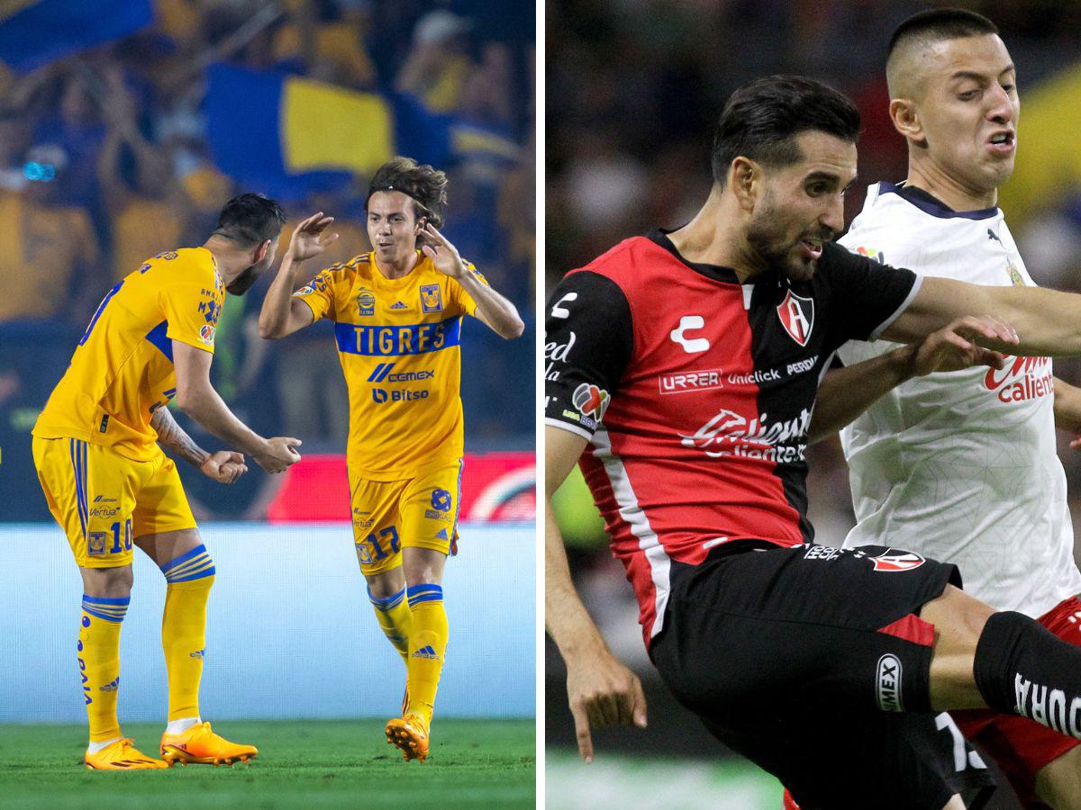 Tigres y Atlas salen con ventaja en la ida de los cuartos de final del fútbol mexicano