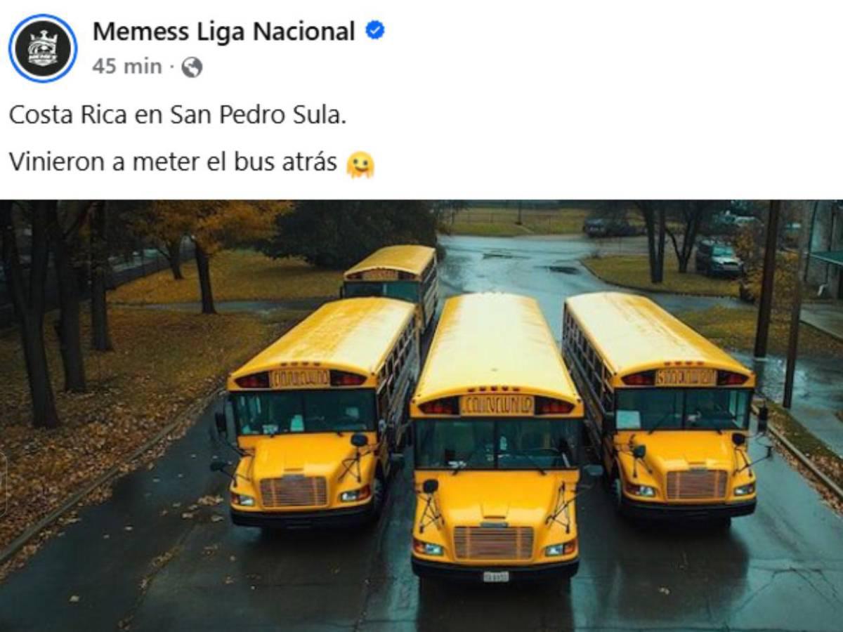La selección de Supremo, el bus y la pelea: los jocosos memes que dejó el empate Honduras vs Costa Rica