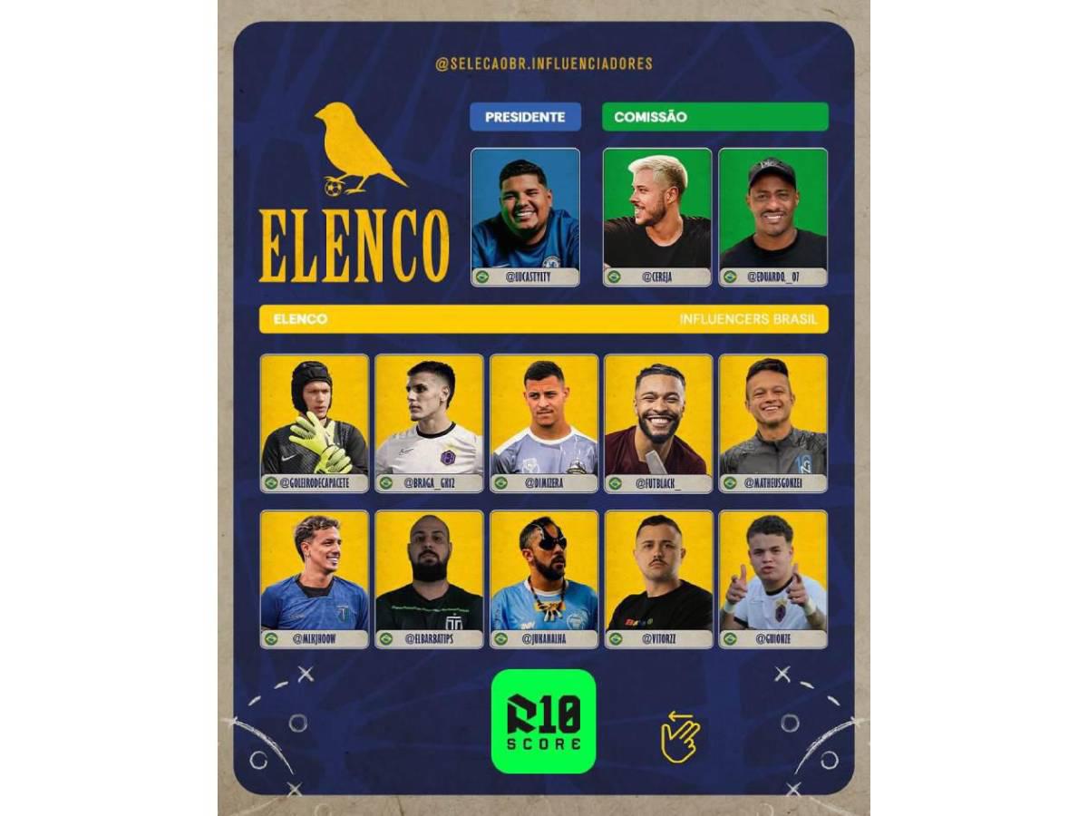 ¡Meten miedo! Los tiktokers de Brasil que jugarán ante Honduras: jugadores de Kings League y patrocinados por Neymar