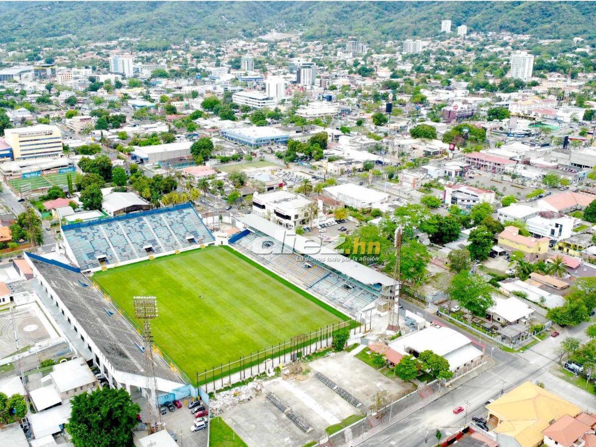 Ya hay fecha para jugar en la nueva grama del estadio Morazán: Así luce el recinto de San Pedro Sula