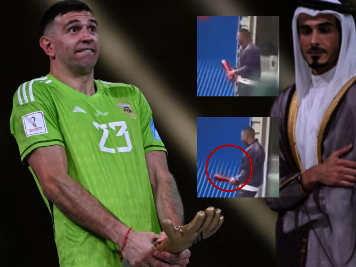 Kylian Mbappé es captado imitando el festejo polémico del Dibu Martínez en la final del Mundial de Qatar 2022