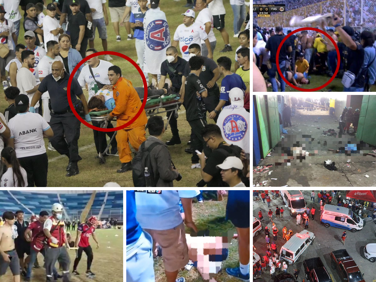 Desgracia en El Salvador: Las desgarradoras imágenes de la estampida de aficionados que dejó varios muertos en el Estadio Cuscatlán