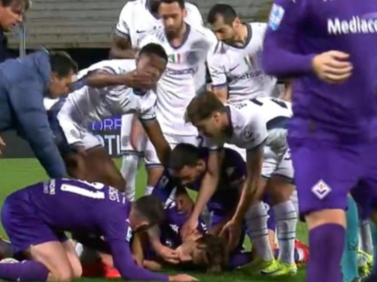 Lágrimas, tristeza y mucha agonía: las fuertes imágenes del trágico momento cuando Bove se desmayó en el Fiorentina-Inter