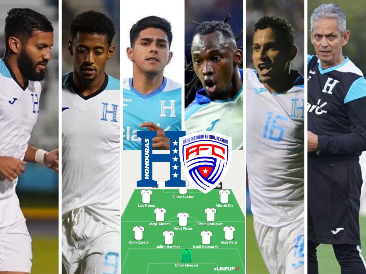 Rueda haría cambios: El poderoso 11 titular de la Selección de Honduras para enfrentar a Cuba por Nations League