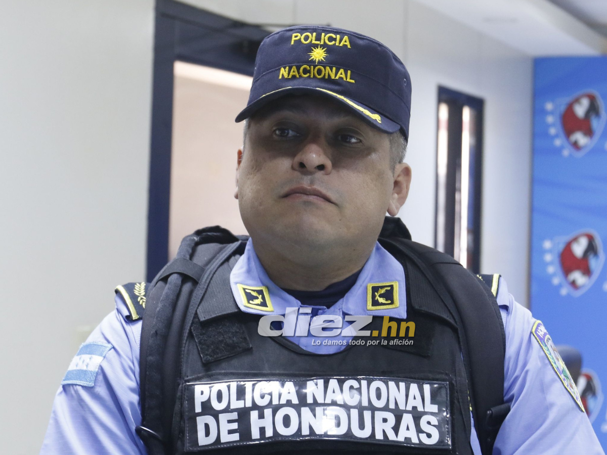 El comisario García adelantó seguridad absoluta en el Clásico de las Emes entre Marathón-Motagua. FOTO: Neptalí Romero.