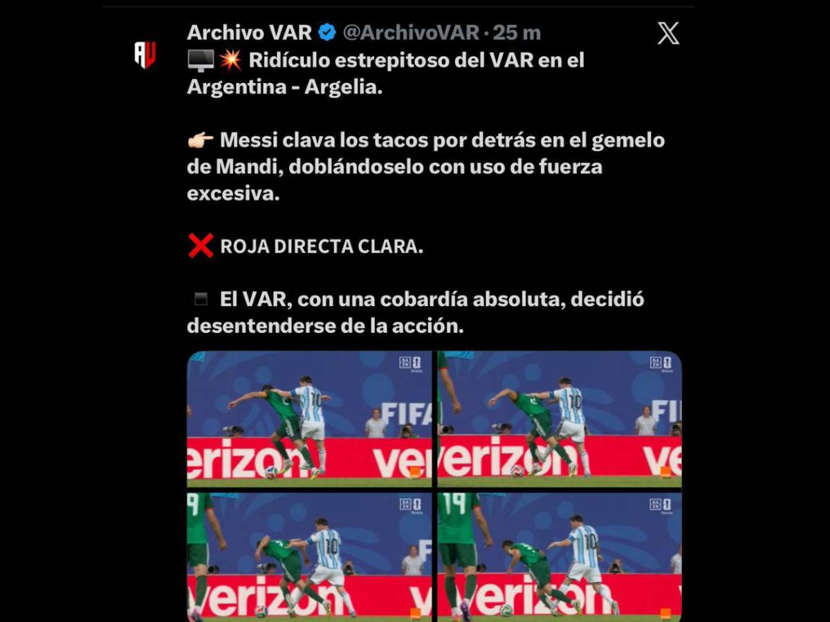 Los errores del VAR en el triunfo de Argentina y Messi rompe 6 récords en el Mundial
