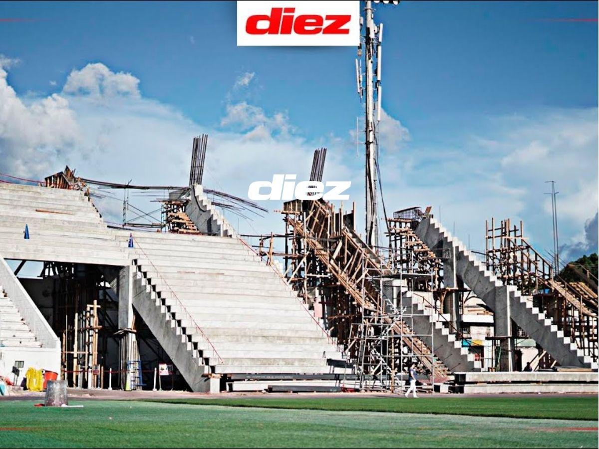 En fotos: El Estadio Nacional Chelato Uclés entró en recta final de reconstrucción de sol centro, ¿cuándo finalizan?