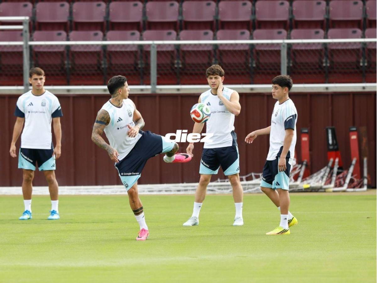 ¡Con Messi a la cabeza! Así fue el último entreno de la Selección Argentina
