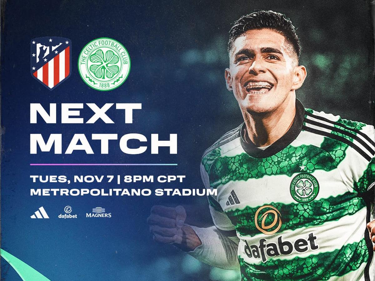 Luis Palma llega como figura del Celtic al partido de Champions League contra el Atlético en el Metropolitano