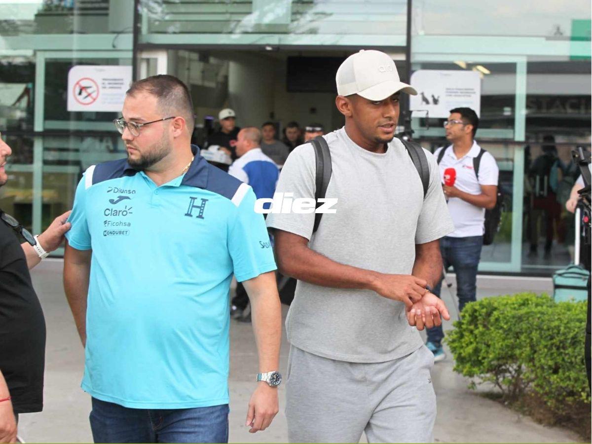 Choco Lozano causa furor en su regreso a Honduras: Así fue la llegada del atacante del Santos para las Eliminatoria Mundialista