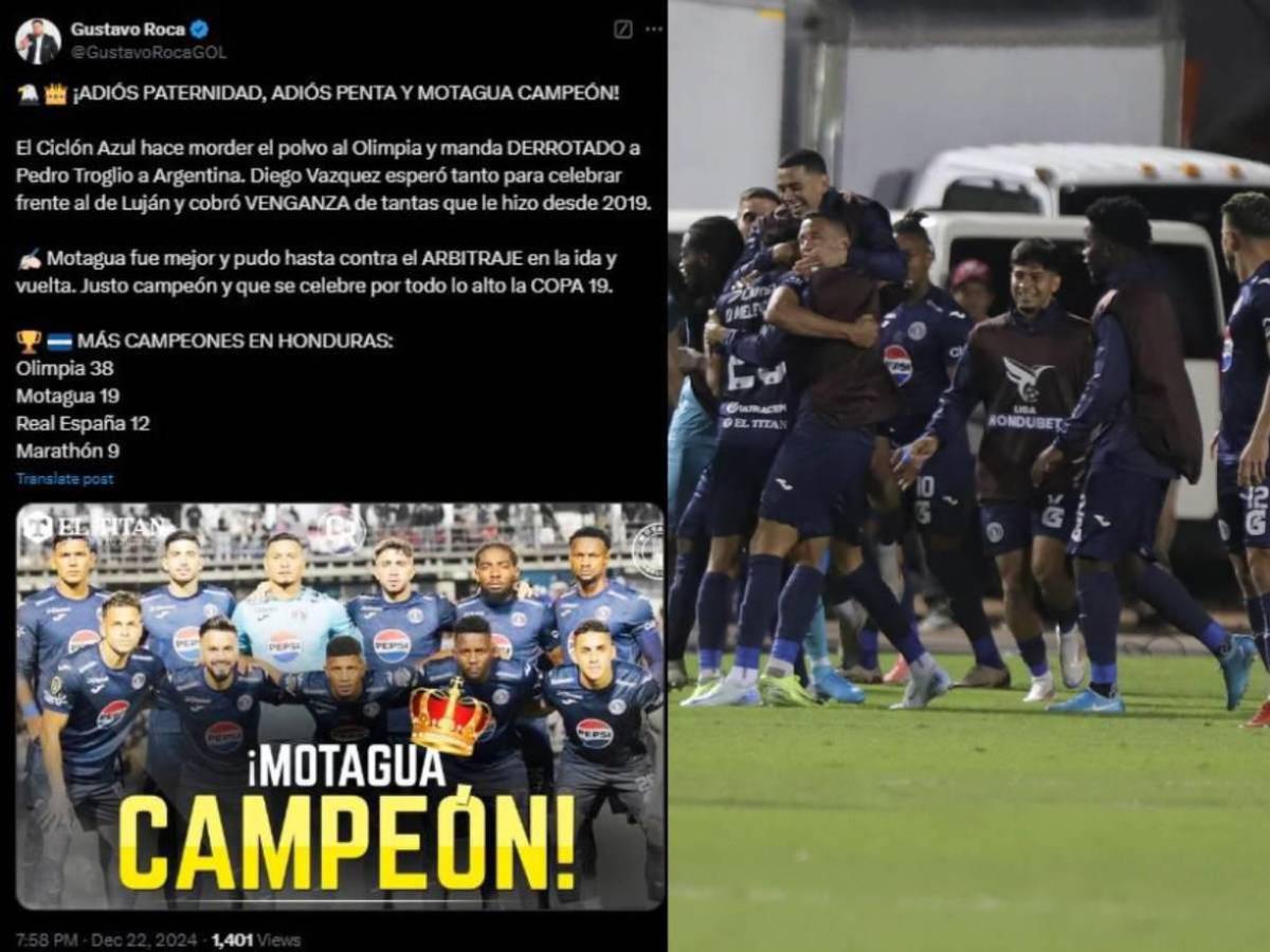 Euforia por la copa 19 de Motagua y no perdonan al Olimpia: “Saludá a tu papá”, “Despacharon a Troglio”