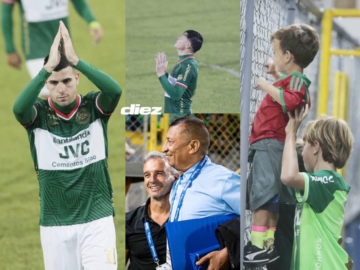 Ovación a Messiniti, Chelito fiel a Dios y hermanitos verdolagas en el juego Marathón vs Juticalpa FC