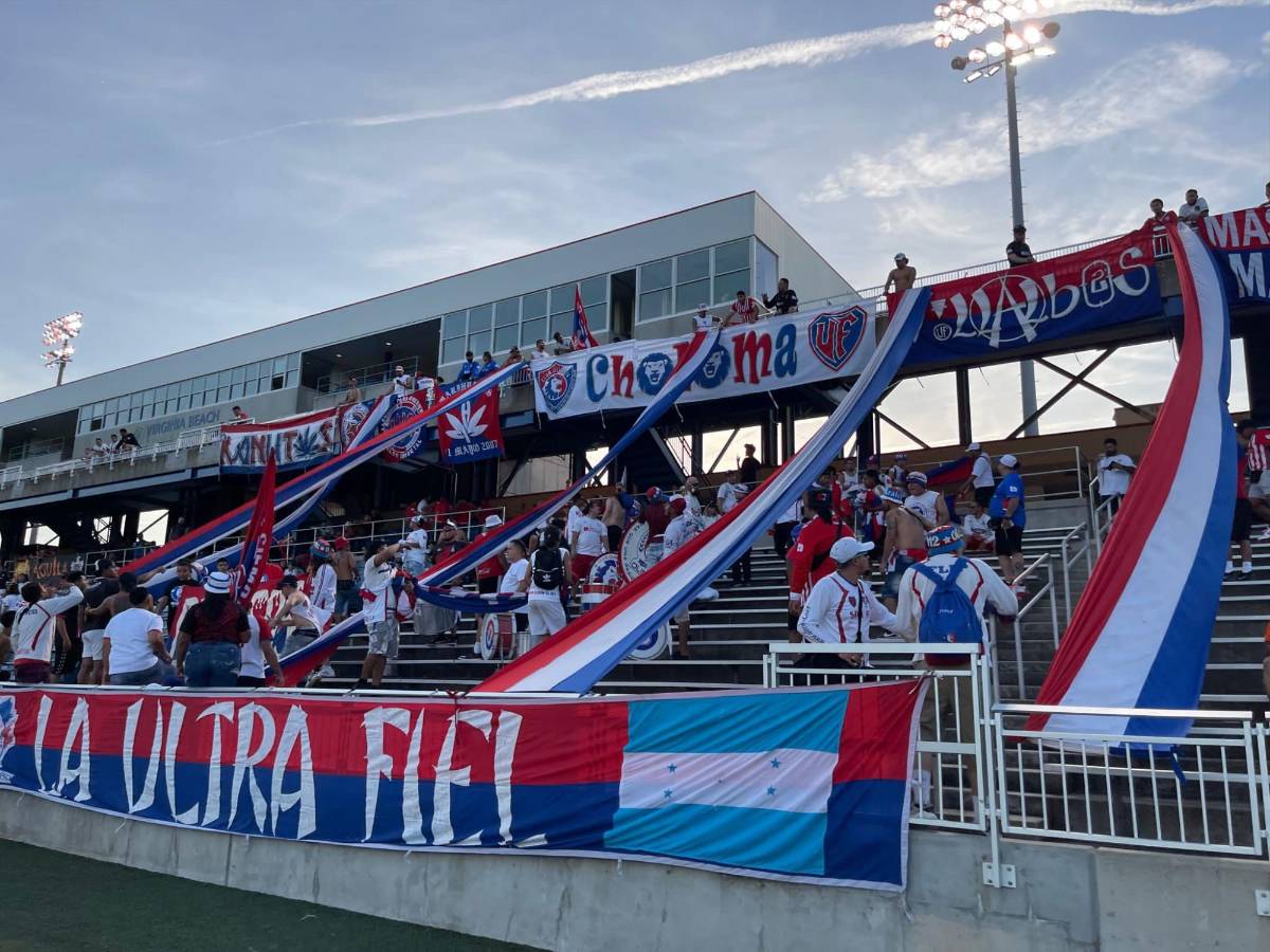 Bellas aficionadas de Olimpia en Virginia Beach, locura de la Ultra Fiel y los curiosos salvadoreños en amistoso “Merengue” ante Águila