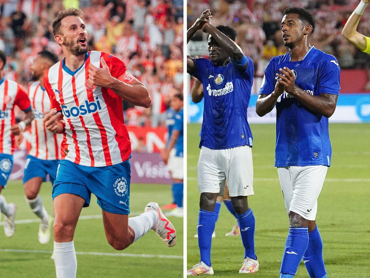 Girona vapulea al Getafe y receta la primera derrota de la temporada al hondureño “Choco” Lozano en la Liga Española