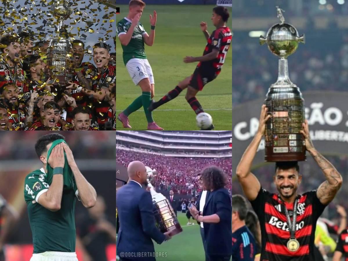 Puyol rechaza el trofeo de Copa Libertadores, el fallo del árbitro y el VAR; celebración de Flamengo y el récord que se rompió