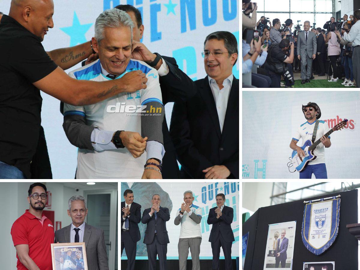 Ovación total a Reinaldo Rueda, el show de Polache, el exjugador que acompañó al DT de Honduras y el curioso obsequio al cafetero