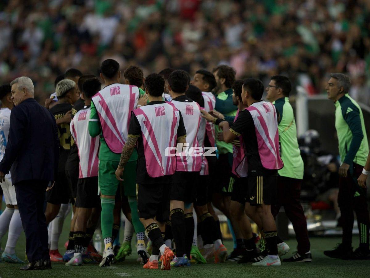 Penal no pitado a Honduras, bronca de México, rostros tristes en La H y feo desplante del Vasco Aguirre con hondureño