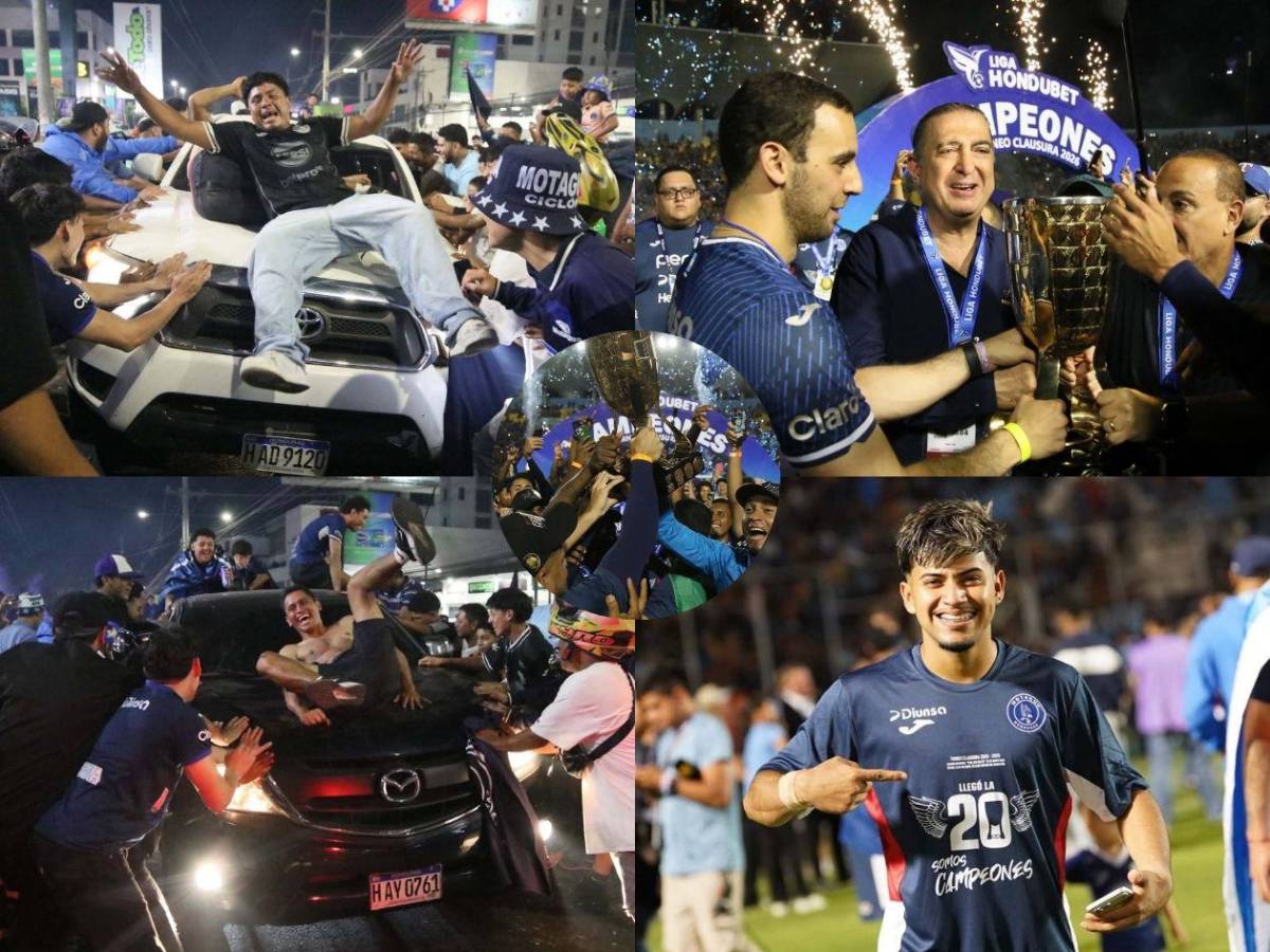 Monumental caravana: las otras fotos que no viste del título 20 del Motagua