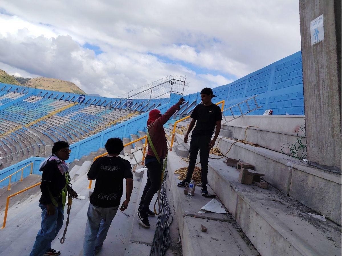 ¡Adiós a la oscuridad! Condepor pone en marcha la instalación de las modernas luces LED en el Estadio Nacional Chelato Uclés