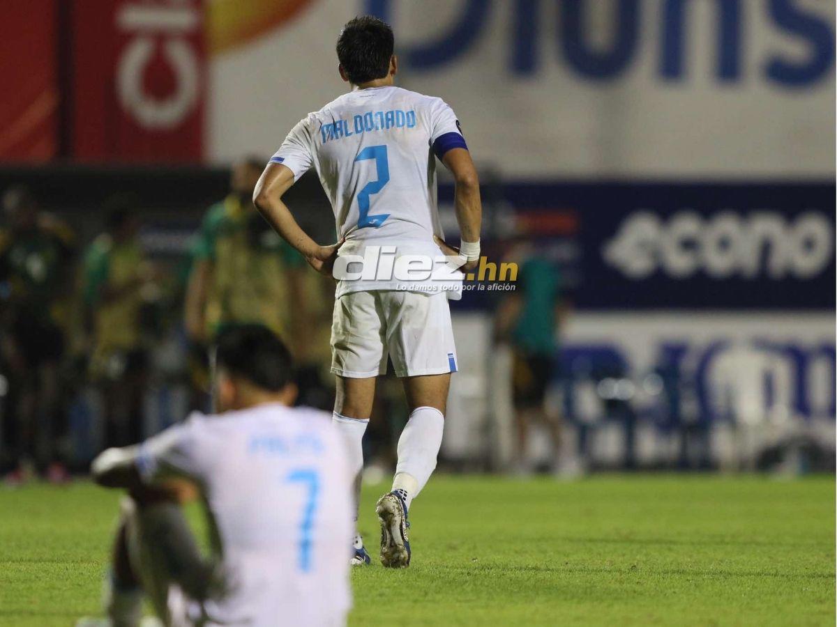 No se vio en TV: los rostros de la frustración de la Selección de Honduras tras perder ante Jamaica por Nations League