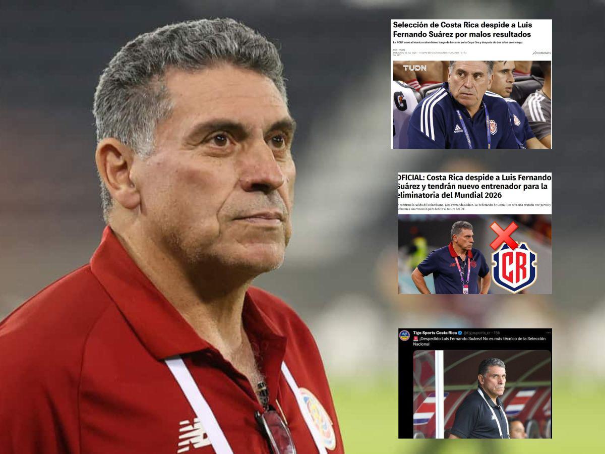 La prensa reacciona tras despido de Luis Suárez de la Selección de Costa Rica: “Por malos resultados”, “La Sele estaba muerta”