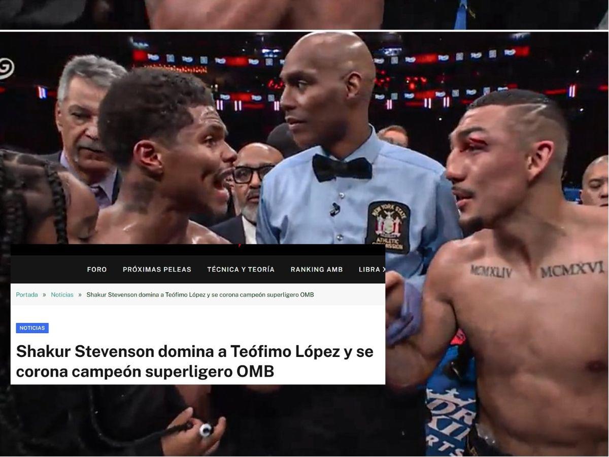 Prensa internacional se rinde tras paliza sobre Teófimo López: Lo barrieron, Shakur lo dominó