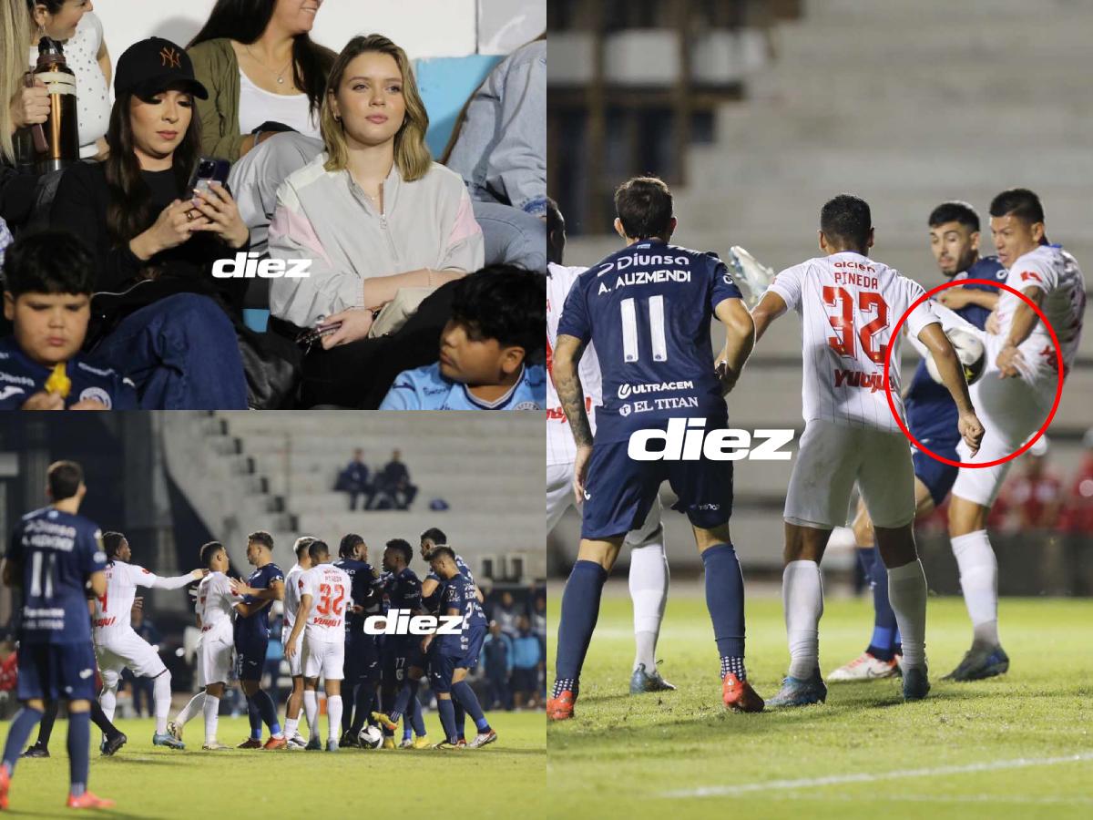 No se vio en TV del Motagua-Olimpia: Bronca entre jugadores, polémica en la final y las novias de los Auzmendi en el Nacional