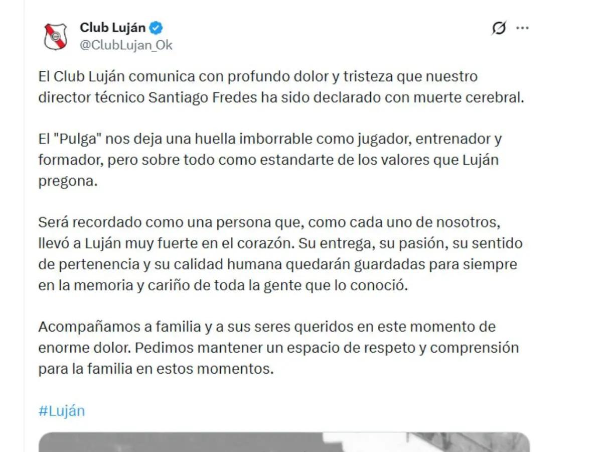 Muere entrenador a los 35 años por este motivo, su último mensaje y lo que tiene que ver con Pedro Troglio