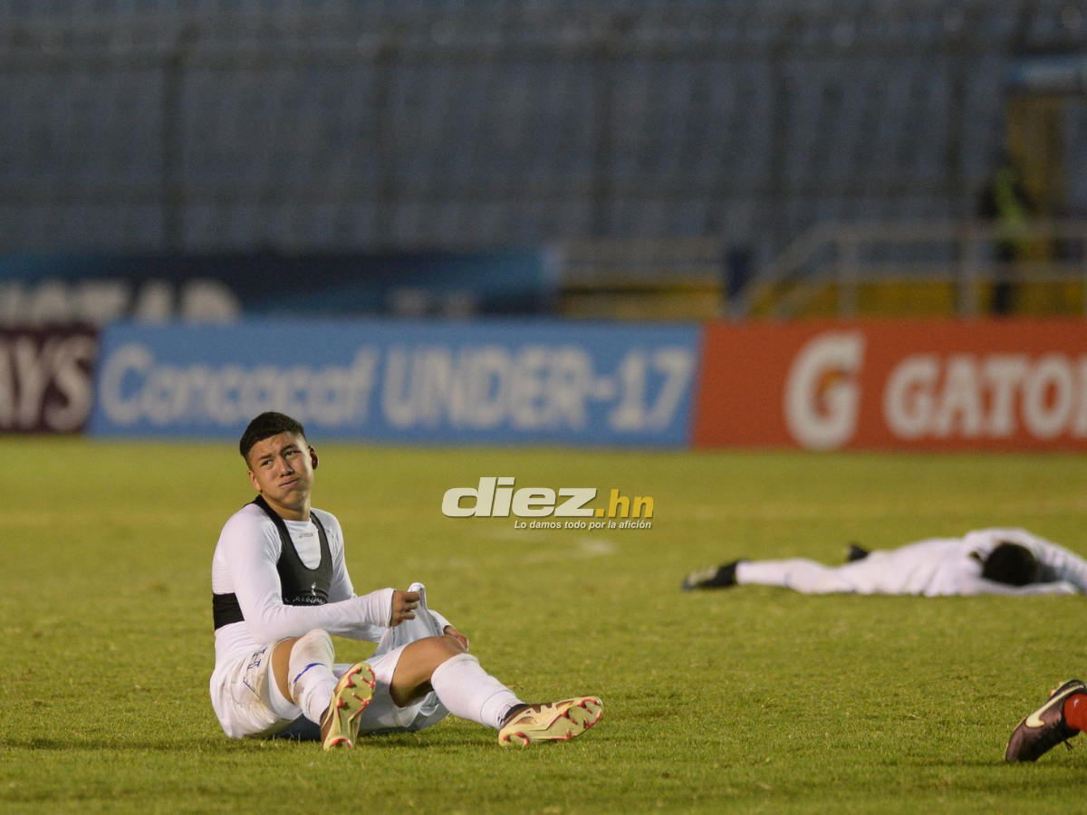 Destrozados: Los rostros de dolor de los futbolistas Sub-17 de Honduras tras decirle adiós al Mundial de Perú 2023