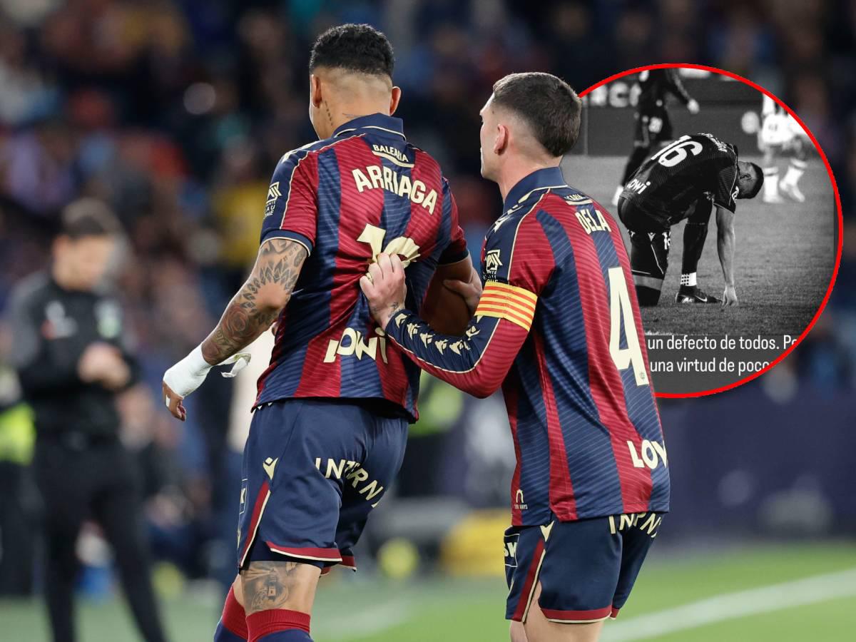 Kervin Arriaga se pronuncia tras la infantil roja que recibió con el Levante en la Liga Española: Hay mucho por mejorar...