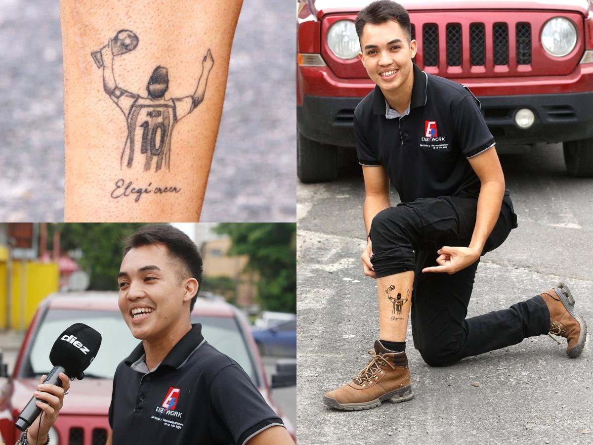 Locura por Messi en Honduras: Fanáticos se tatúan al 10 del Inter Miami en su piel: “Me costó 600 dólares”