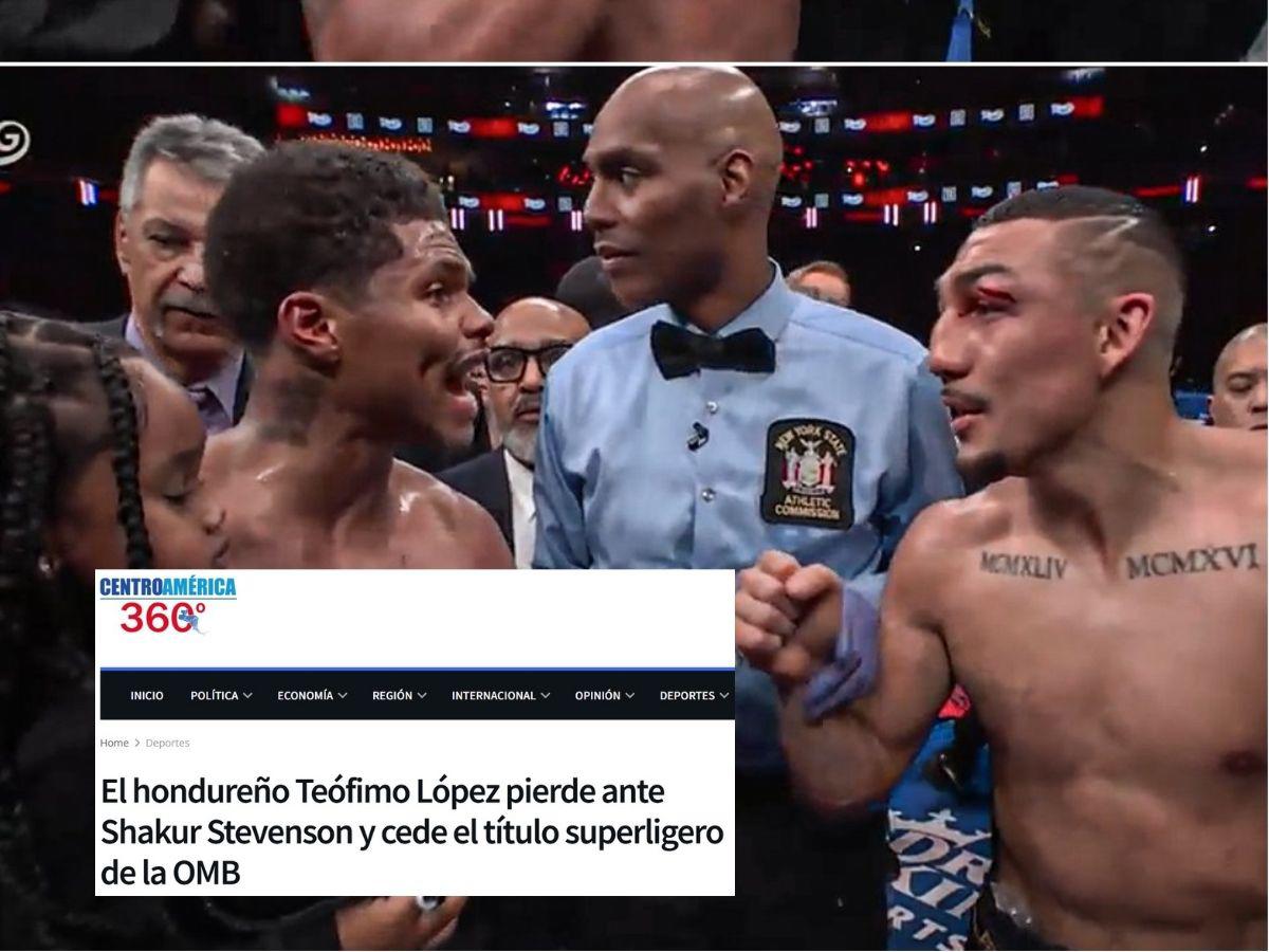 Prensa internacional se rinde tras paliza sobre Teófimo López: Lo barrieron, Shakur lo dominó