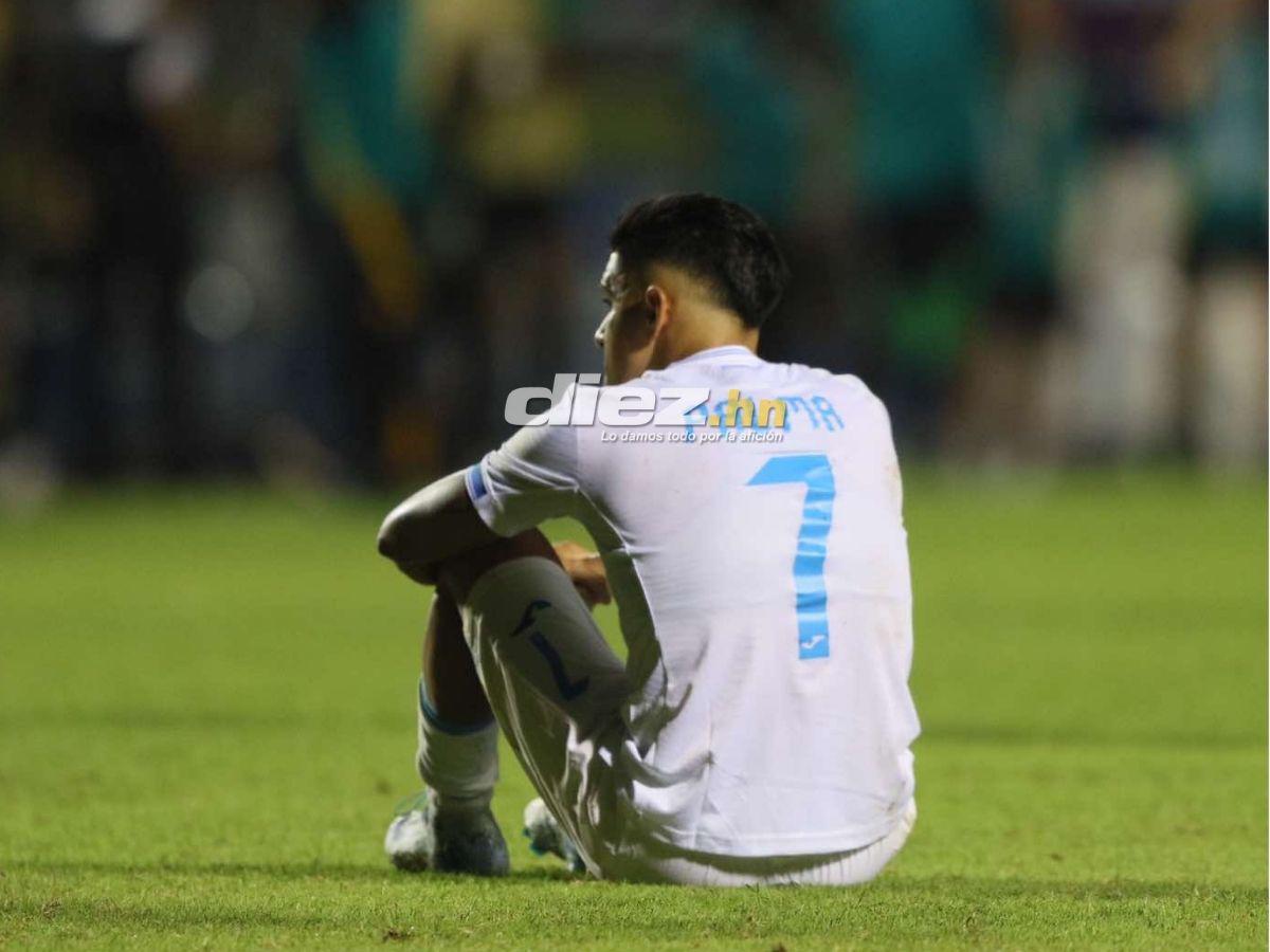No se vio en TV: los rostros de la frustración de la Selección de Honduras tras perder ante Jamaica por Nations League