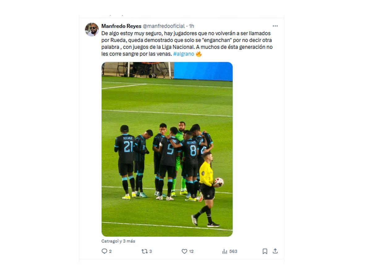 Críticas a la Selección de Honduras y ponen ultimátum a Rueda: “Damos lástima”, “Desastre”, “Jugadores agrandados”