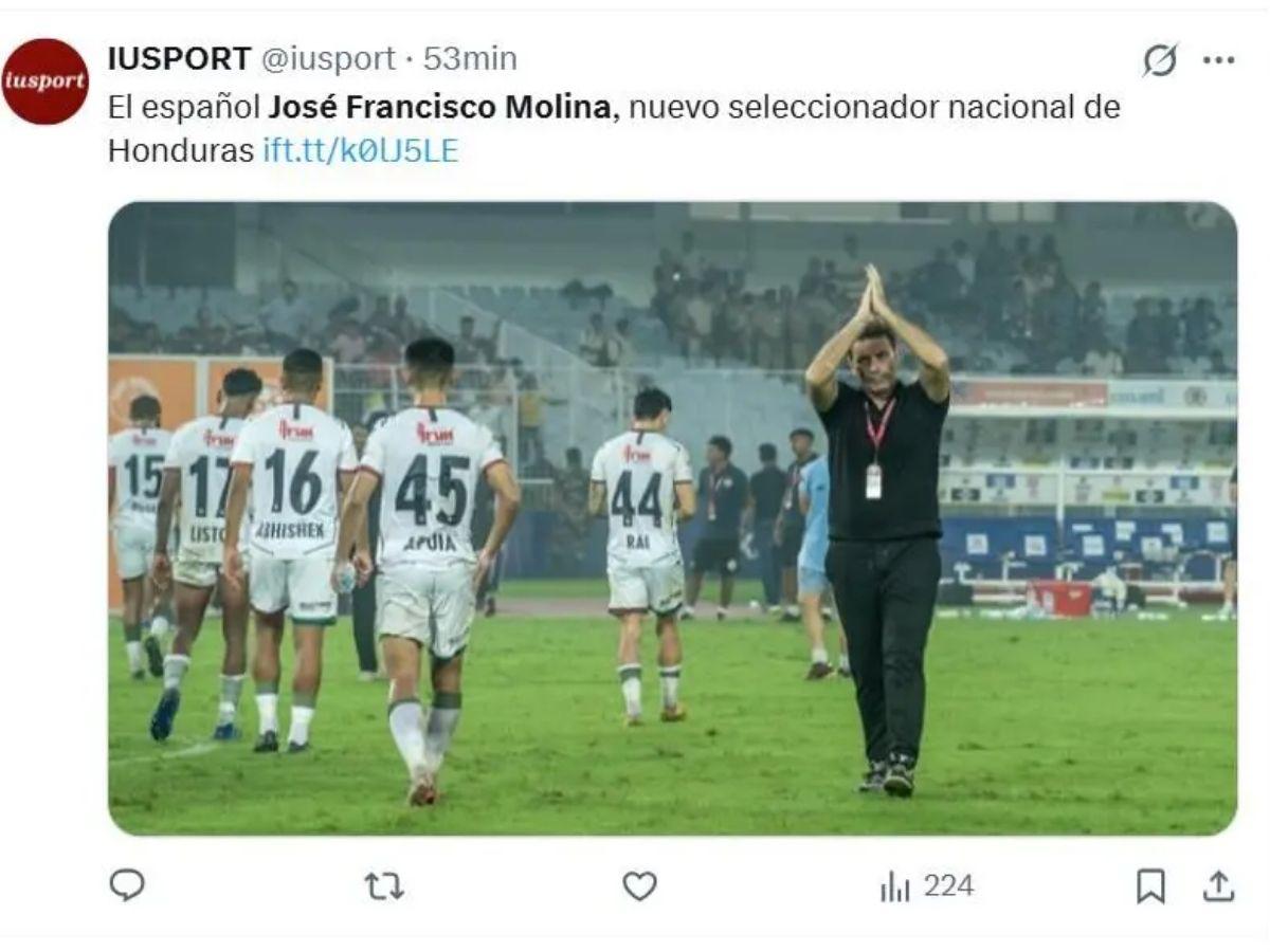 ¡Su fichaje por Honduras retumbó en Europa! Lo que dicen los medios deportivos sobre la contratación de José Molina