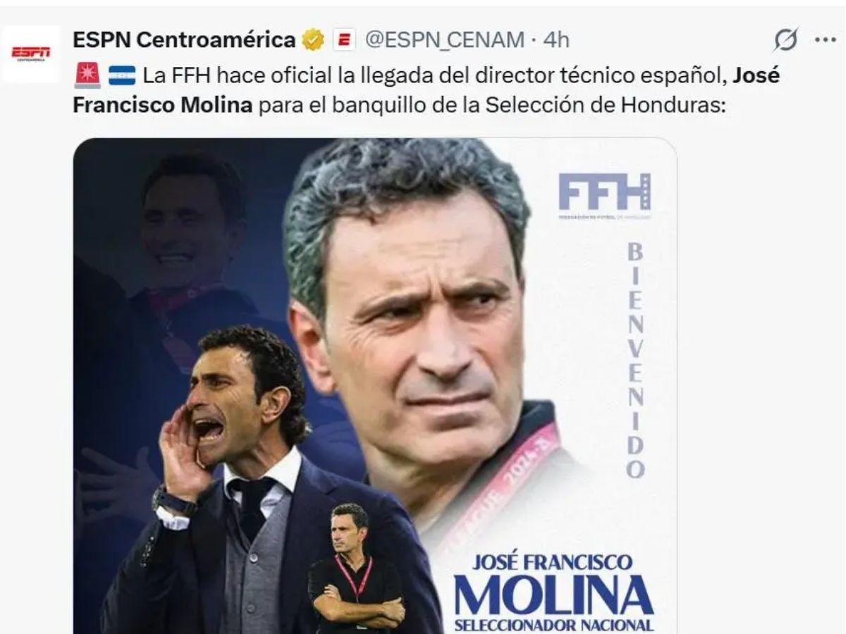 ¡Su fichaje por Honduras retumbó en Europa! Lo que dicen los medios deportivos sobre la contratación de José Molina