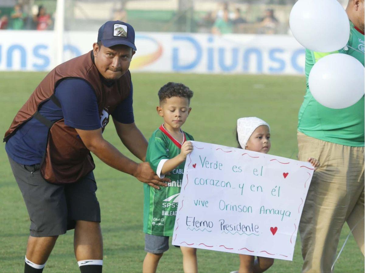 Conmovedor adiós a Orinson Amaya, globos volaron al cielo y futbolistas del Marathón le dedicaron el triunfo